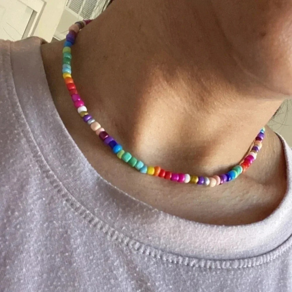 COLORFUL Beaded Choker - Picture 2 of 5